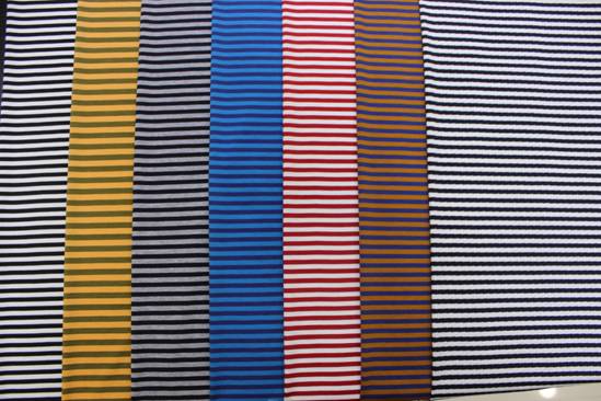 絲光色織、提花、彩條